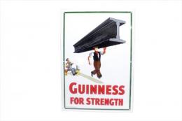 GUINNESS FOR STRENGTH ENAMEL SIGN