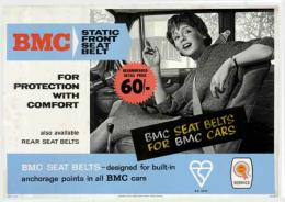 BMC STATIC FRONT SEAT BELT (BMC SHOW ROOM POSTER)