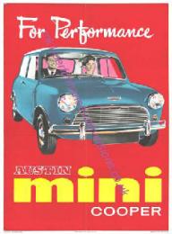 AUSTIN mini COOPER (BMC SHOW ROOM POSTER)