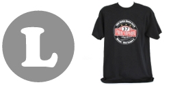 パディ・ホプカーク Tシャツ (丸ロゴ)　L サイズ