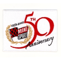 Mini50周年記念 ミニスポーツ クロスバッヂ 85mm