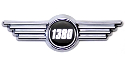 BLACK/SILVER 1380　バッチ