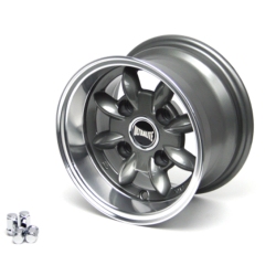 ULTRALITE WHEEL 6J-10"　ガンメタ×ポリッシュ　(センターキャップ&ナット付)