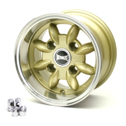 ULTRALITE WHEEL 6J-10"　ゴールド×ポリッシュ　(センターキャップ&ナット付)