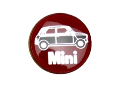 バッヂ　(プラスチック)　Mini RED CAR