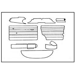 トリム　キット　(グレー) 4 PCS