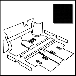 デラックス　カーペット　セット　(ブラック)　サルーン/リモートチェンジ用