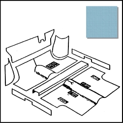 デラックス　カーペット　セット　(パウダーブルー), リモートチェンジ用 サルーン