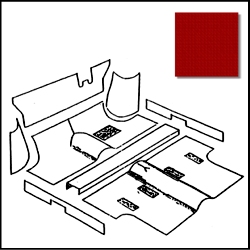 デラックス　リア　カーペット　(レッド)