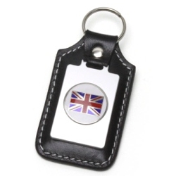 RACING GEAR 日本製レザーキーホルダー UNION JACK