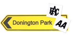 UK トラフィック サインボード　”Donington Park”