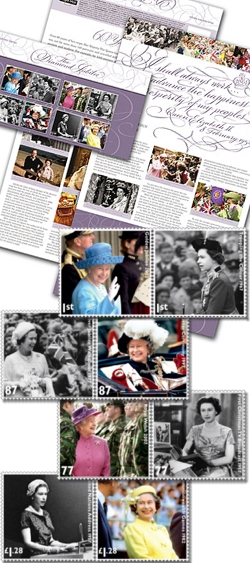 エリザベス女王即位60周年 記念切手パック