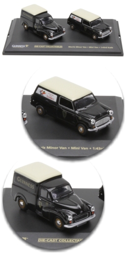 GUINNESS Mini van & Morris Minor van 1/43 (Oxford…