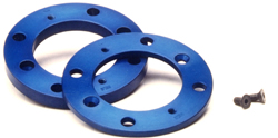 KAD 軽量アルミ　ホイール　スペーサー　1/4”(6.350mm)2枚セット　ブルー
